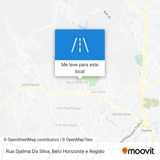 Rua Djalma Da Silva mapa