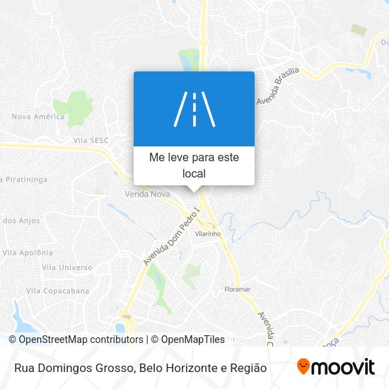 Rua Domingos Grosso mapa