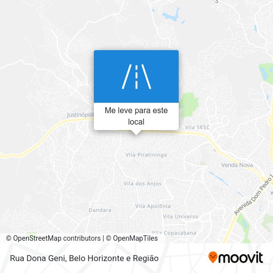 Rua Dona Geni mapa