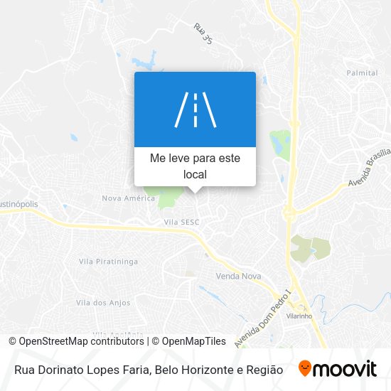 Rua Dorinato Lopes Faria mapa
