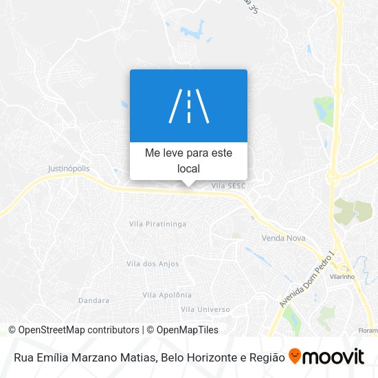 Rua Emília Marzano Matias mapa