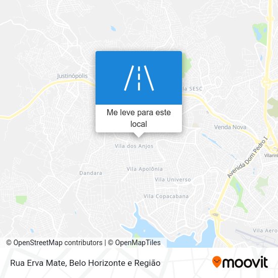 Rua Erva Mate mapa