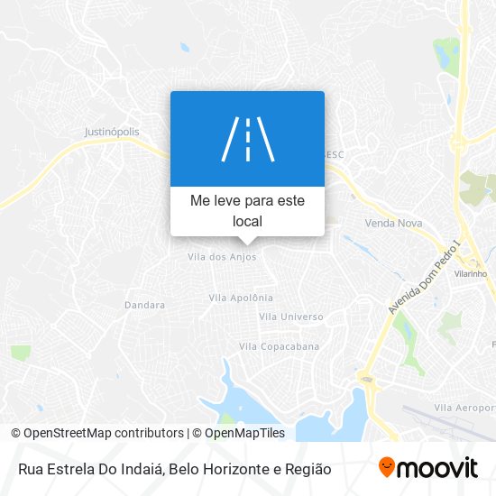 Rua Estrela Do Indaiá mapa