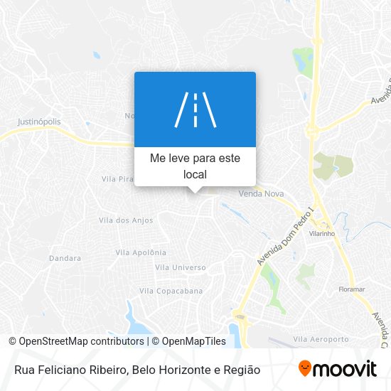 Rua Feliciano Ribeiro mapa