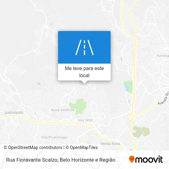 Rua Fioravante Scalzo mapa
