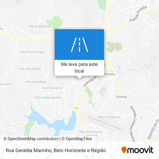 Rua Geralda Marinho mapa