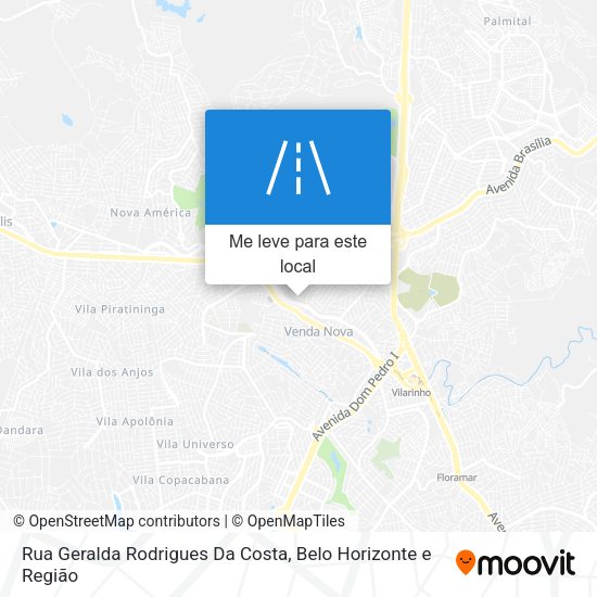 Rua Geralda Rodrigues Da Costa mapa