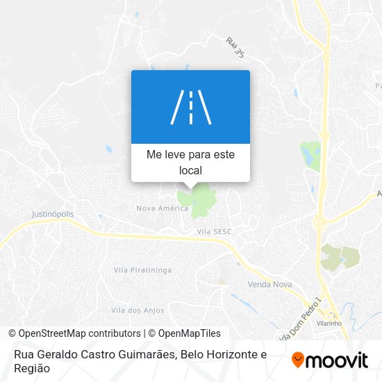 Rua Geraldo Castro Guimarães mapa