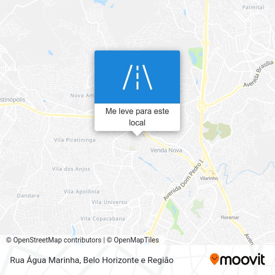 Rua Água Marinha mapa