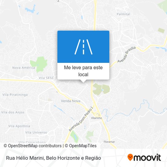 Rua Hélio Marini mapa