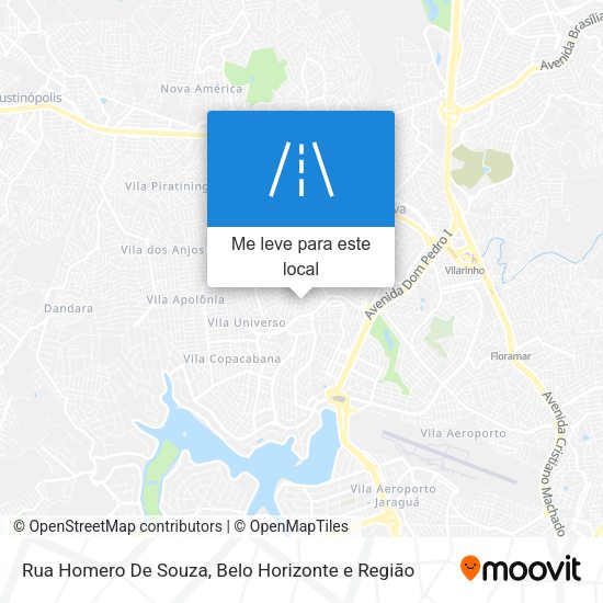 Rua Homero De Souza mapa
