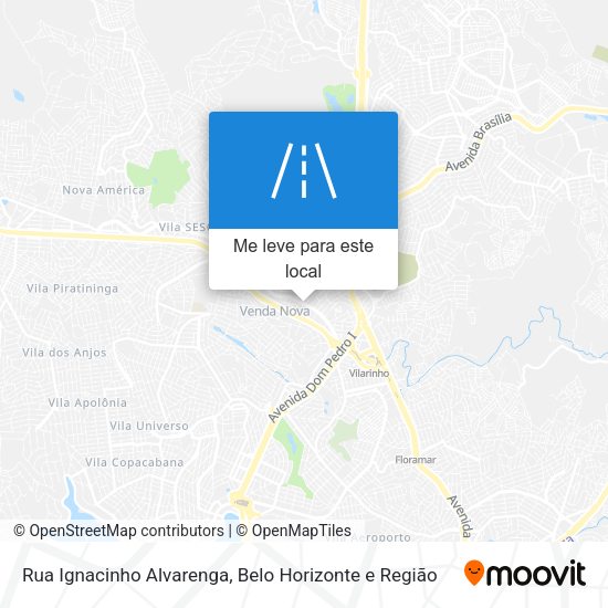 Rua Ignacinho Alvarenga mapa