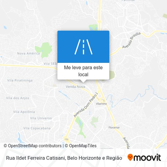 Rua Ildet Ferreira Catisani mapa