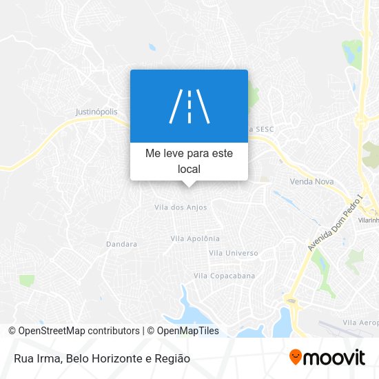 Rua Irma mapa