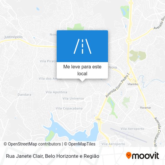Rua Janete Clair mapa
