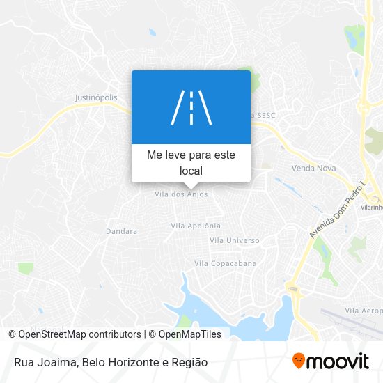 Rua Joaima mapa