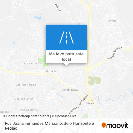 Rua Joana Fernandes Marciano mapa