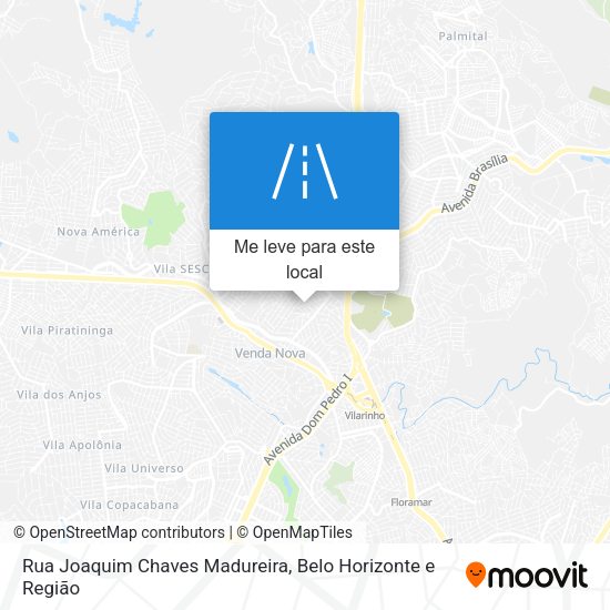 Rua Joaquim Chaves Madureira mapa