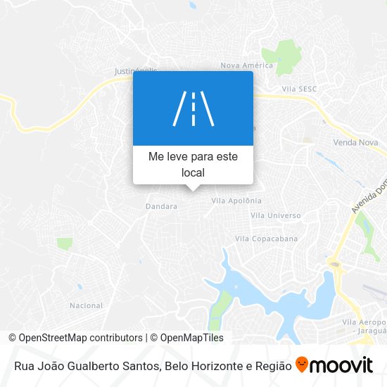 Rua João Gualberto Santos mapa