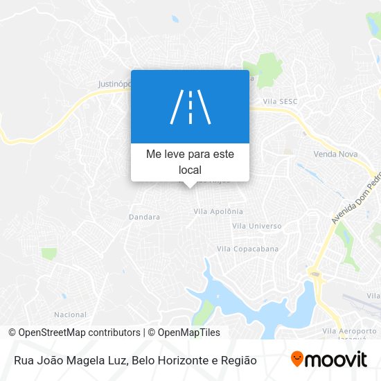 Rua João Magela Luz mapa