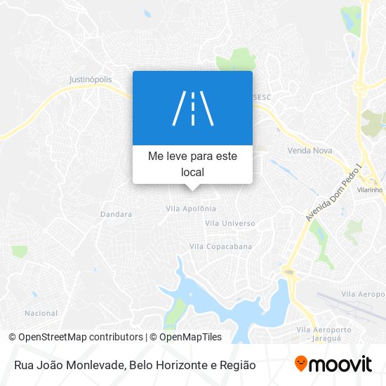 Rua João Monlevade mapa