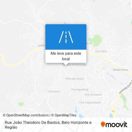 Rua João Theodoro De Bastos mapa