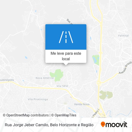 Rua Jorge Jeber Camilo mapa