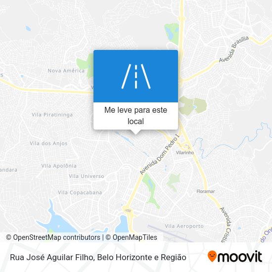 Rua José Aguilar Filho mapa