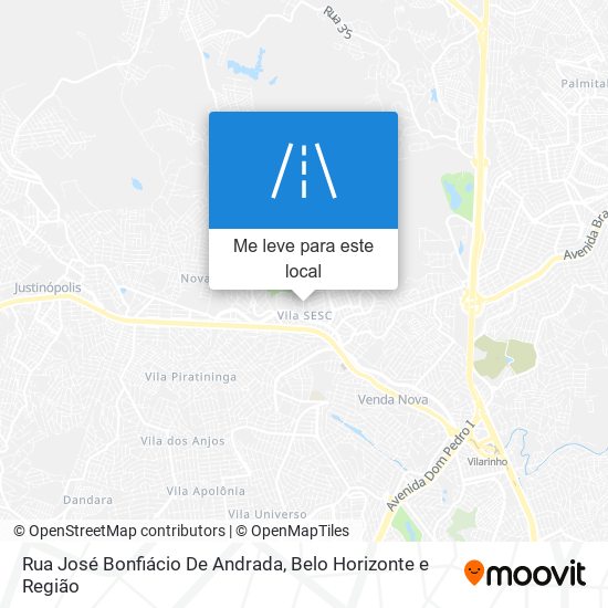 Rua José Bonfiácio De Andrada mapa