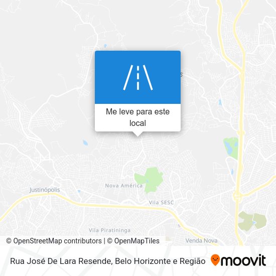 Rua José De Lara Resende mapa