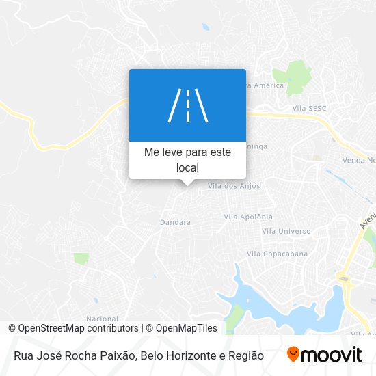 Rua José Rocha Paixão mapa