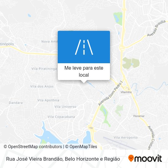 Rua José Vieira Brandão mapa