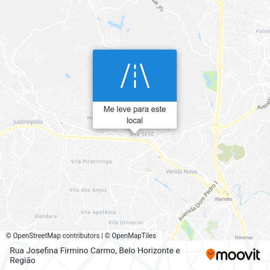 Rua Josefina Firmino Carmo mapa