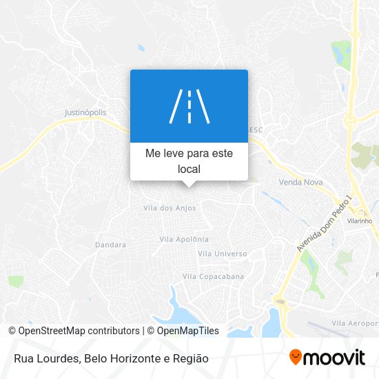 Rua Lourdes mapa