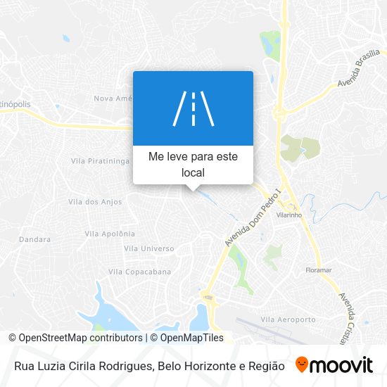 Rua Luzia Cirila Rodrigues mapa