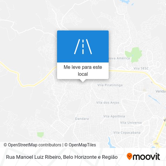 Rua Manoel Luiz Ribeiro mapa