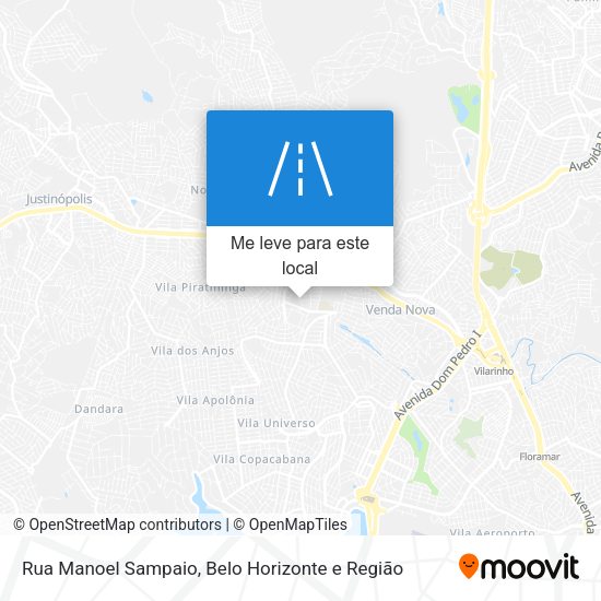 Rua Manoel Sampaio mapa