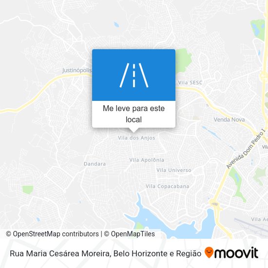 Rua Maria Cesárea Moreira mapa
