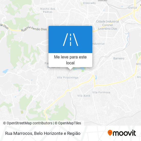 Rua Marrocos mapa