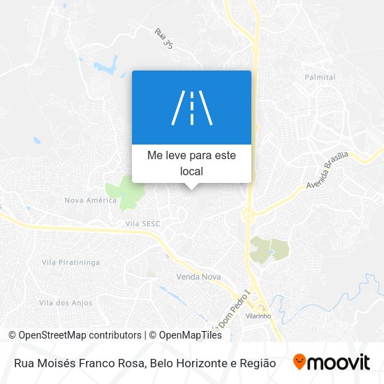 Rua Moisés Franco Rosa mapa