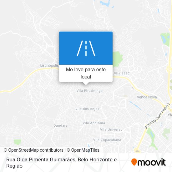 Rua Olga Pimenta Guimarães mapa