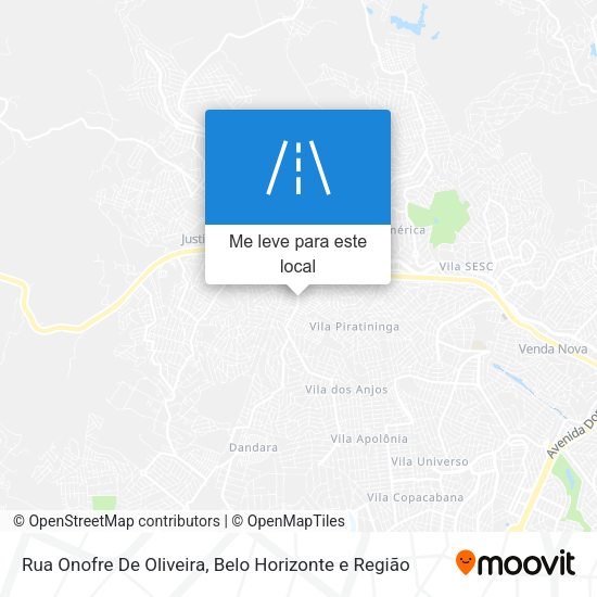 Rua Onofre De Oliveira mapa