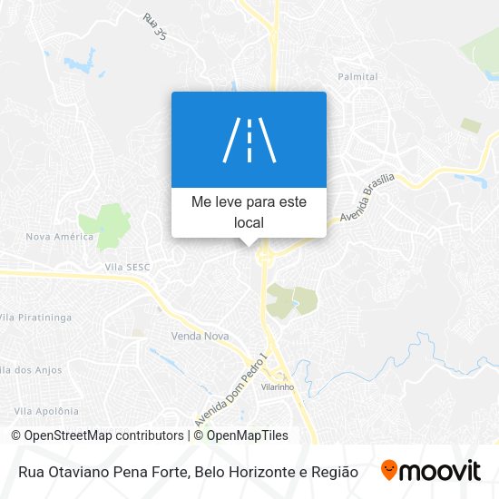 Rua Otaviano Pena Forte mapa