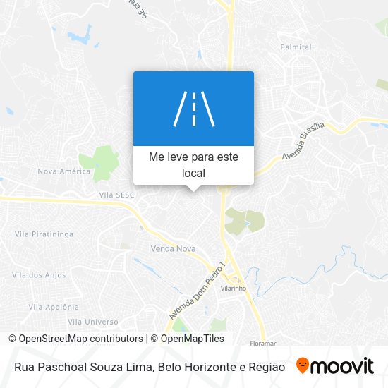 Rua Paschoal Souza Lima mapa