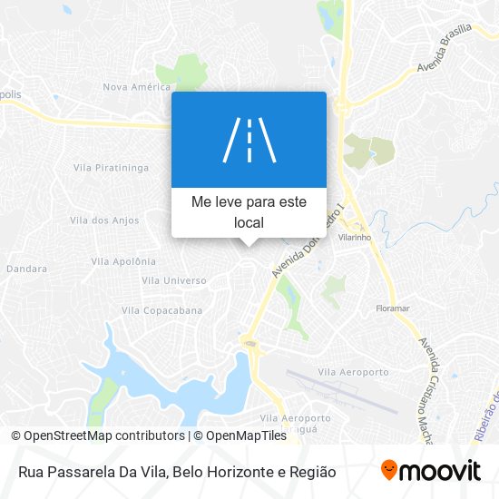 Rua Passarela Da Vila mapa