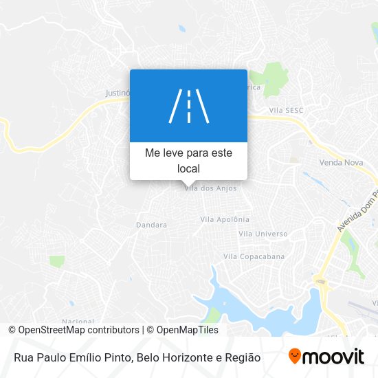 Rua Paulo Emílio Pinto mapa