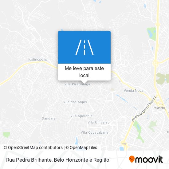 Rua Pedra Brilhante mapa