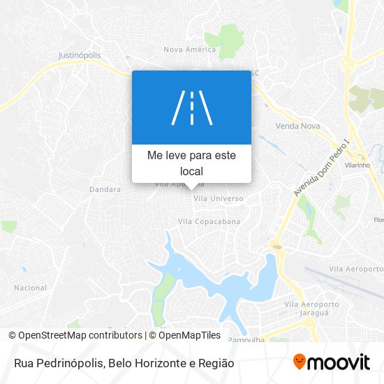 Rua Pedrinópolis mapa