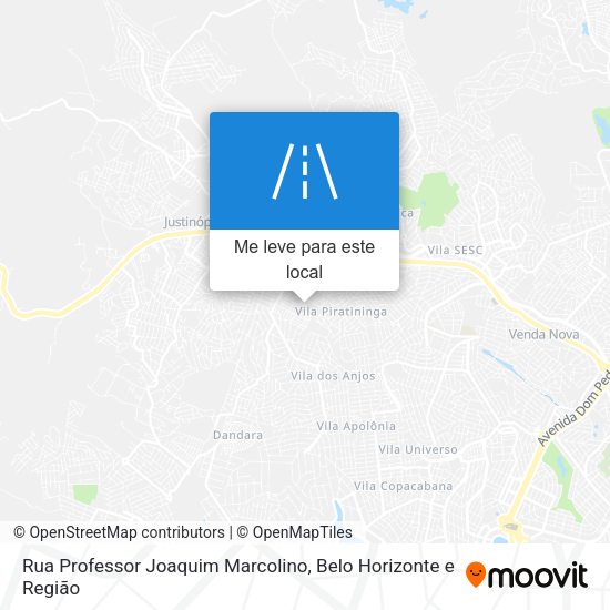 Rua Professor Joaquim Marcolino mapa