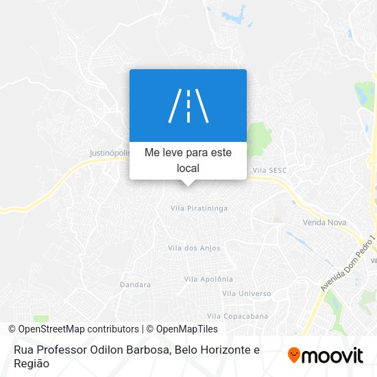 Rua Professor Odilon Barbosa mapa